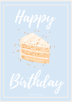 Birthday Card with Cake