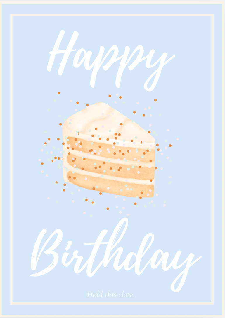 Birthday Card with Cake